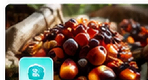 Palm oil estate operations illustration