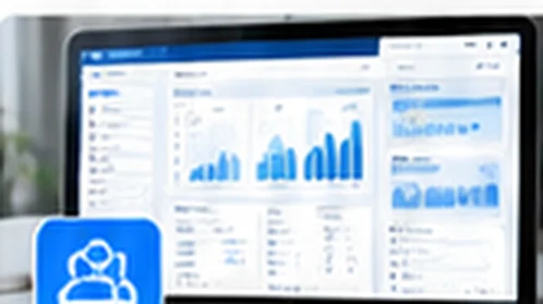 Enterprise ERP and analytics illustration